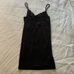 Topshop velvet mini dress